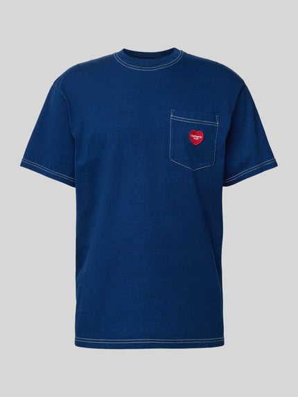 T-shirt met borstzak, model 'INGO' Shop The Look MANNEQUINE