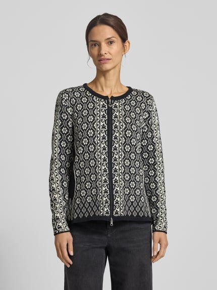 Dale of Norway Regular Fit Strickjacke aus reiner Wolle Modell 'SINGSAKER' Black 4