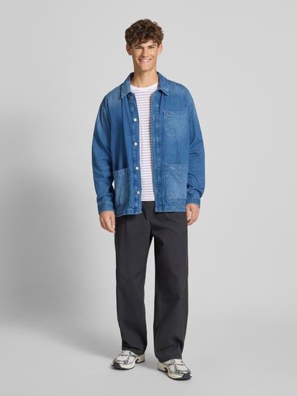 Tommy Jeans Kurtka jeansowa o kroju relaxed fit z lekkiego denimu Jeansowy niebieski 1