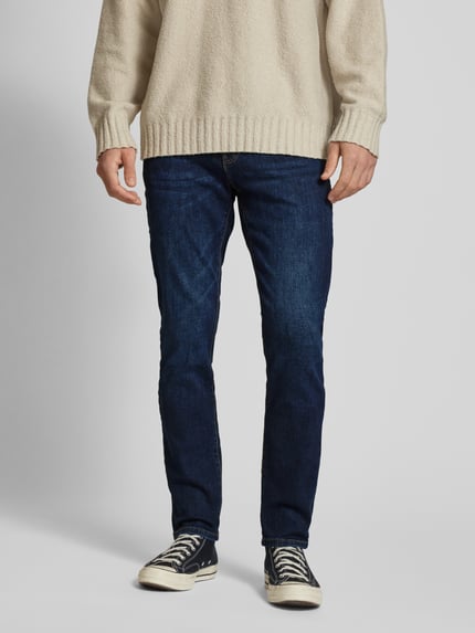 ONLY & SONS Regular Fit Jeans im 5-Pocket-Design Modell 'LOOM' Dunkelblau 4