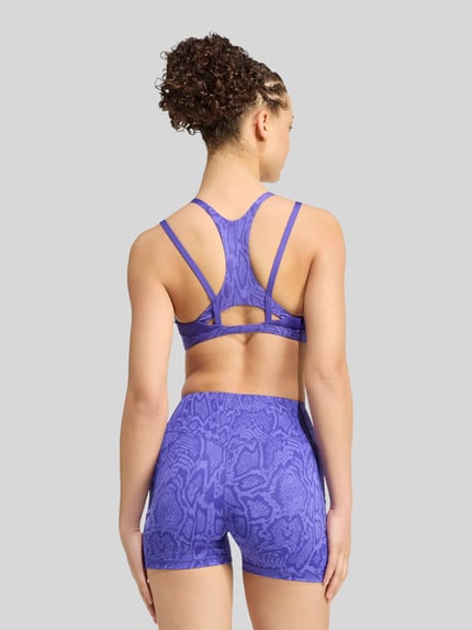 adidas Training Biustonosz sportowy ze zwierzęcym nadrukiem Fioletowy 4