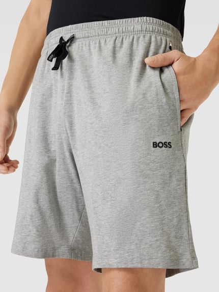 BOSS Sweatpants mit Label-Stitching Modell 'Mix&Match' Mittelgrau 3