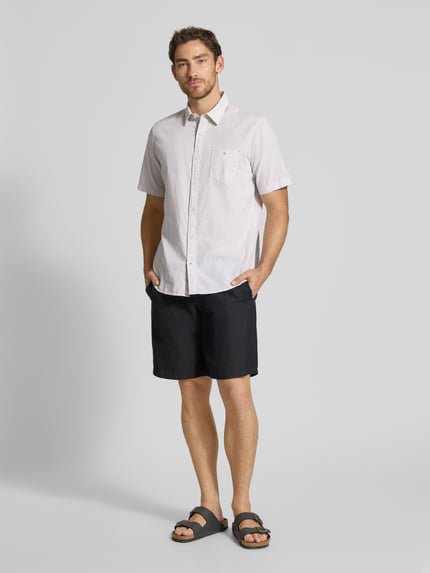 LERROS Regular fit vrijetijdsoverhemd met borstzak Beige - 1