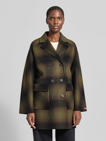 MAX&Co. Regular Fit Wollmantel mit doppelreihigen Knopfleiste Modell 'GIURIA' Gruen 4