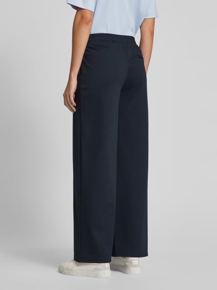 ICHI Broek met wijde pijpen, model 'KATE' Marineblauw - 5