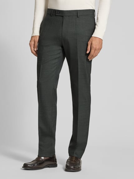 HECHTER PARIS Slim Fit Anzug aus Schurwoll-Mix Dunkelgruen 6