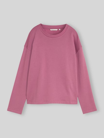 Tom Tailor Denim Regular Fit Sweatshirt aus reiner Baumwolle Pink 2