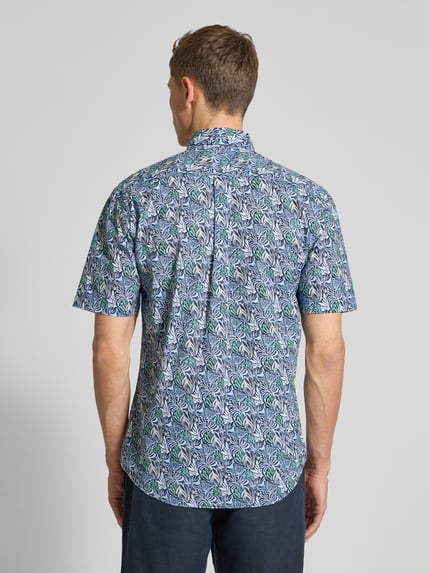 Fynch-Hatton Regular Fit Freizeithemd mit Button-Down-Kragen Marine 5