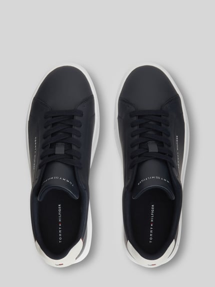 Tommy Hilfiger Sneaker aus Leder-Mix mit Label-Details Dunkelblau 3