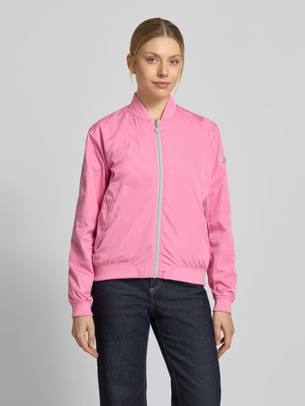 Frieda & Freddies regular fit bomberjack met opstaande kraag model 'Brooklyn' Felroze - 4