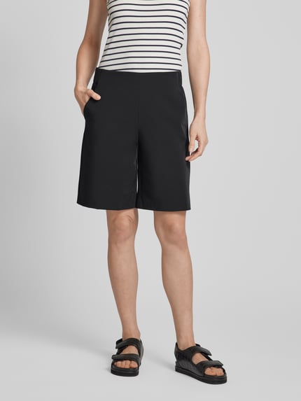 Raffaello Rossi Shorts in unifarbenem Design Modell 'Iska' Black 4