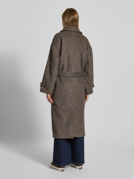LeGer Płaszcz o kroju loose fit z dodatkiem wełny model „Joline” Średniobrązowy 5