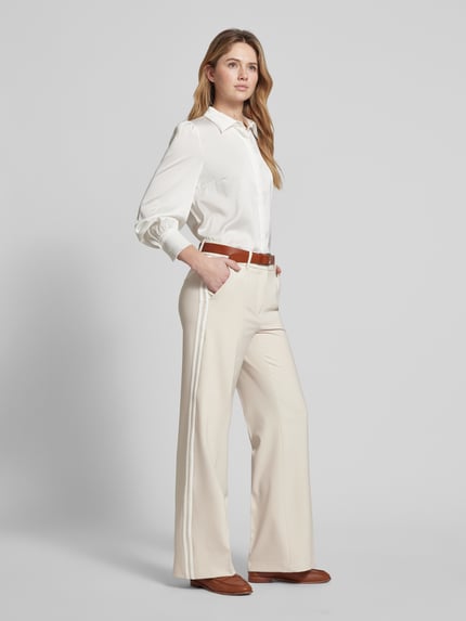 CAMBIO Stoffen broek met Franse steekzakken, model 'AMELIE' Zand - 1