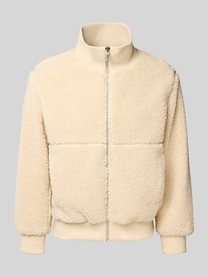 ONLY & SONS Regular Fit Bomberjacke in Kunstfell-Optik Modell 'RAY' Beige 2