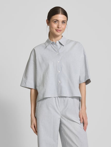 DRYKORN Regular fit overhemdblouse met 1/2-mouwen, model 'YARIKA' Wit - 4