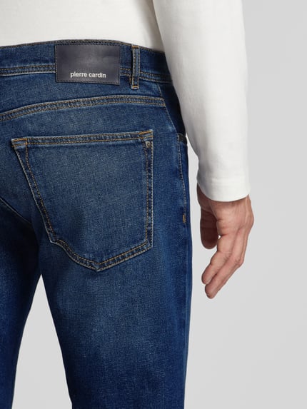 Pierre Cardin Jeansy o kroju regular fit z 5 kieszeniami model ‘LYON’ Niebieski 3