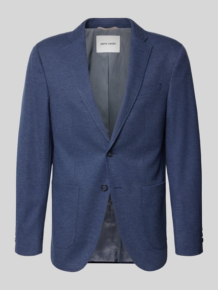 Fein strukturiertes Slim Fit 2-Knopf-Sakko Modell 'Michel' Shop The Look MANNEQUINE