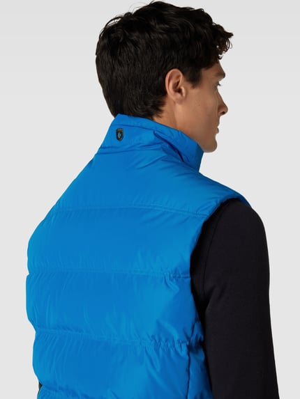 Wellensteyn Regular fit bodywarmer met labelapplicatie, model 'SNOWDOME' Aquablauw - 6
