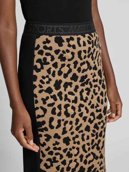 Marc Cain Midirock mit elastischem Logo-Bund Black 3