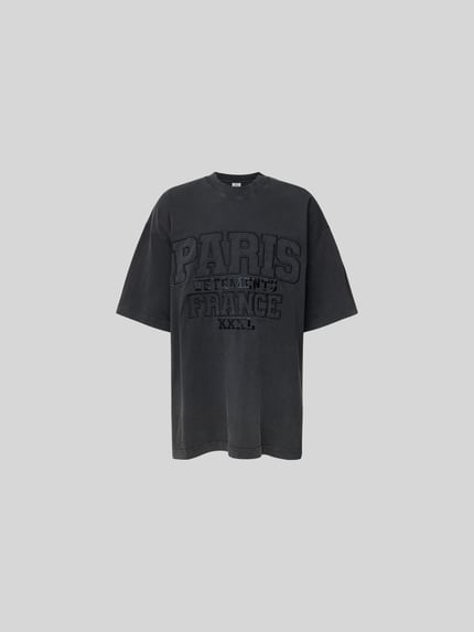 VETEMENTS oversized t-shirt in used-look Donkergrijs - 2