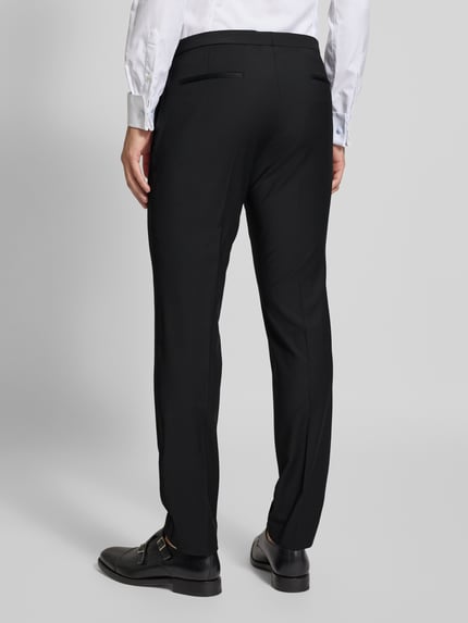CG – CLUB of GENTS Pantalon met persplooien, model 'Pierre' Zwart - 5