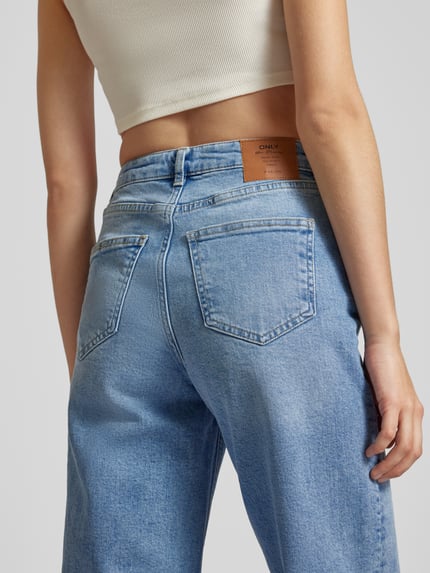 ONLY Baggy fit jeans van katoenmix, model 'BAGGY' Jeansblauw - 3