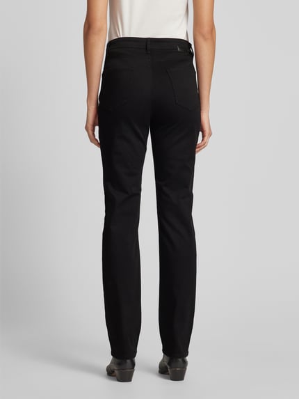 Brax Straight fit jeans met 5-pocketmodel, model 'Carola' Zwart - 5