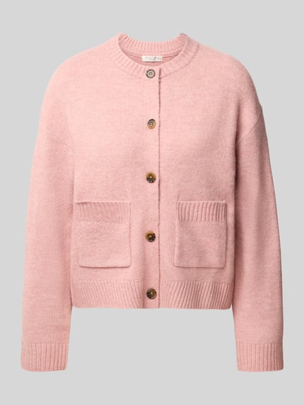 Christian Berg Woman Regular Fit Cardigan mit Ziertaschen Modell 'K-Fema' Mauve 1