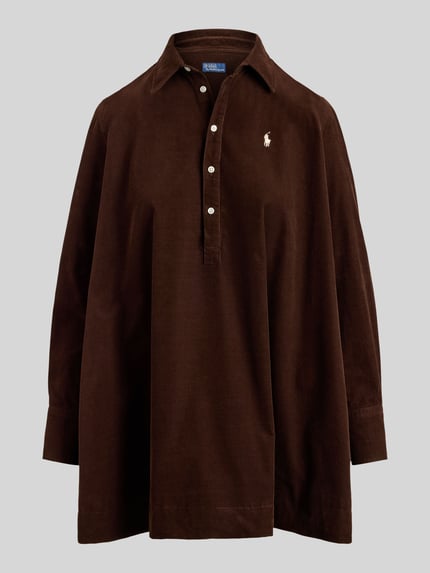 Polo Ralph Lauren Sukienka casualowa o linii a z czystej bawełny Ciemnobrązowy 2