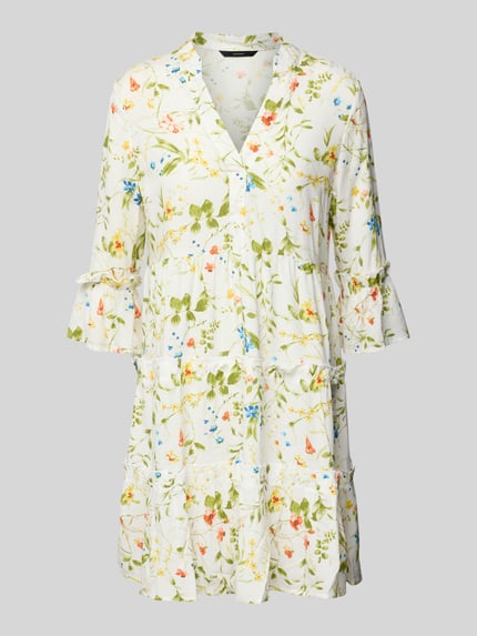 VERO MODA Mini-Freizeitkleid aus reiner Viskose Modell 'EASY JOY' Offwhite 2