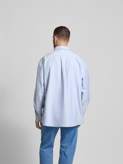 Marni Koszula casualowa o kroju oversized z kieszenią na piersi Jasnoniebieski 5