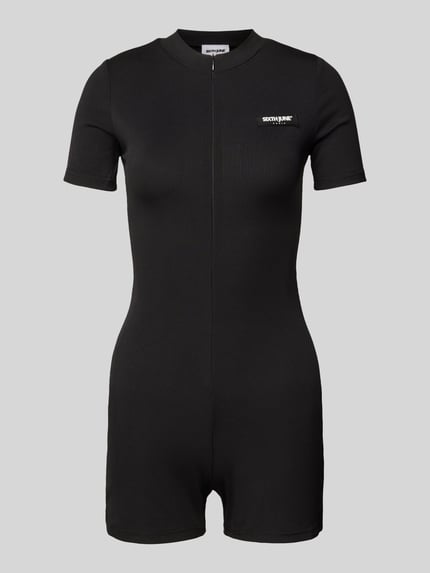 Sixth June Jumpsuit met fijnrib Zwart - 2