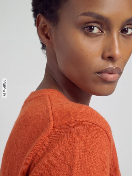 Jake*s Collection Regular Fit Pullover mit Woll-Anteil Dunkelorange 3