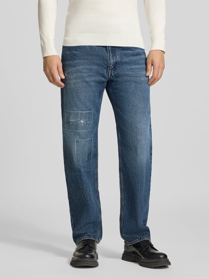 DRYKORN Jeansy o kroju baggy fit z mieszanki bawełny Jeansowy niebieski 4