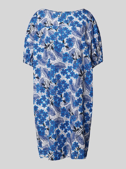 Weekend Max Mara Knielanges Kleid mit U-Boot-Ausschnitt Modell 'ASTOR' Blau 2