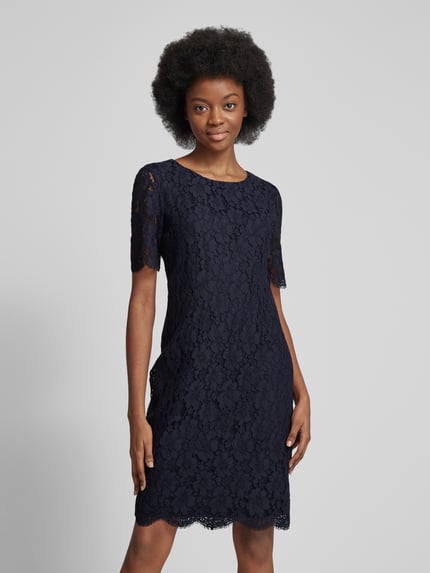 Christian Berg Woman Selection Knielanges Kleid mit Ausbrenner-Effekt Marine 4