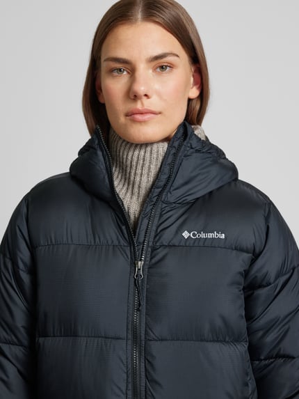 Columbia Steppmantel mit Label-Print Black 3