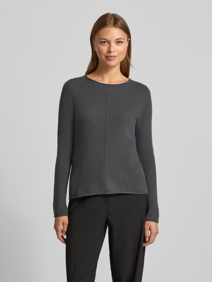 Christian Berg Woman Strickpullover aus reinem Kaschmir Dunkelgrau 4