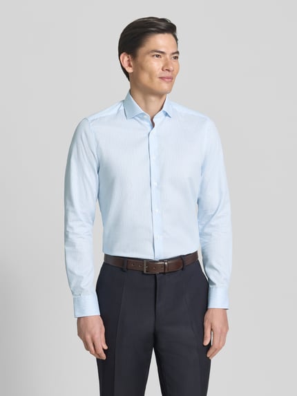 OLYMP Level 5 slim fit zakelijk hemd met kentkraag Lichtblauw - 4