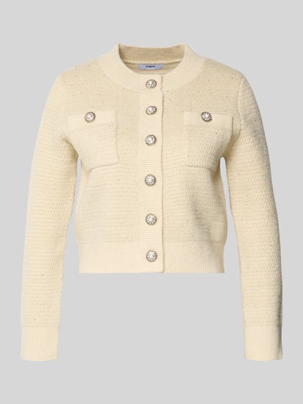 SUNCOO PARIS Regular Fit Strickjacke mit Woll-Anteil Modell 'GABOR' Offwhite 2