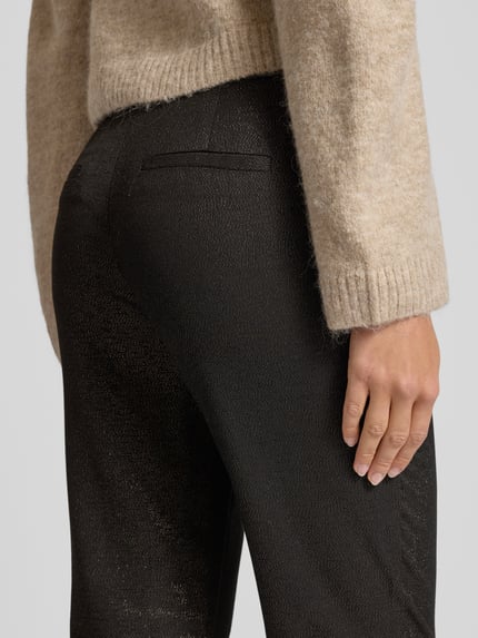 PIECES Regular Fit Stoffhose mit Viskose-Anteil Modell 'BOSSELLA' Black 3