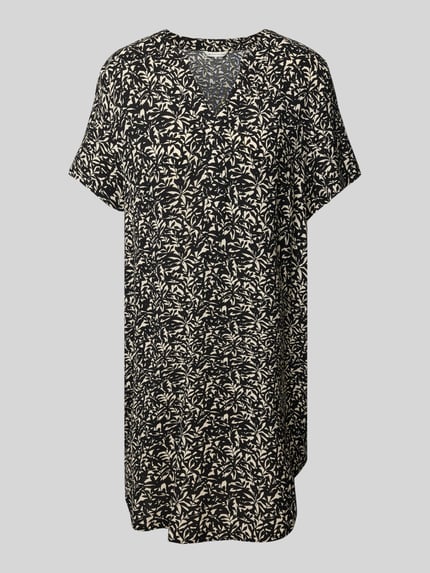 Tom Tailor Oversized Minikleid aus reiner Viskose Black 2