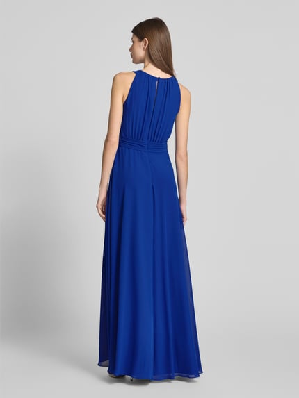 Christian Berg Cocktail Abendkleid mit Schlüsselloch-Ausschnitt Royal 5