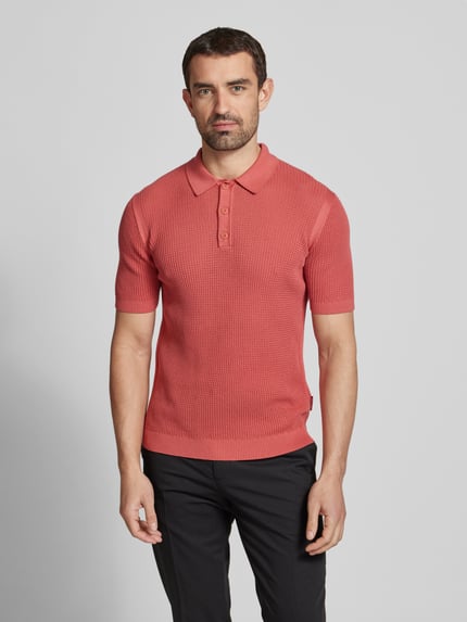 JOOP! JEANS Slim Fit Poloshirt mit Polokragen Lachs 4
