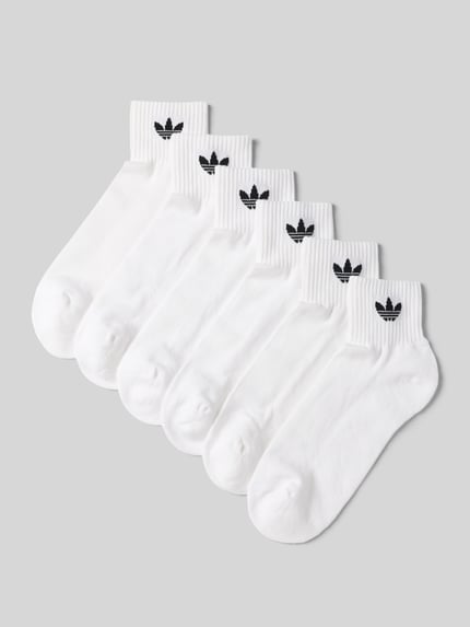 adidas Originals Sokken met labelprint in een set van 6 paar Wit - 1