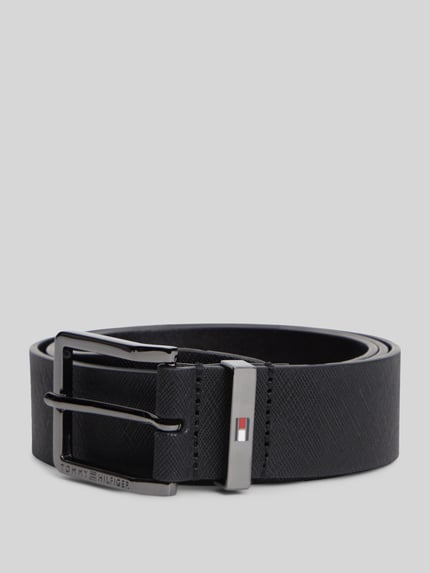 Tommy Hilfiger Gürtel aus echtem Leder Modell 'OLIVER SAFFIANO 3.5' BLACK 1
