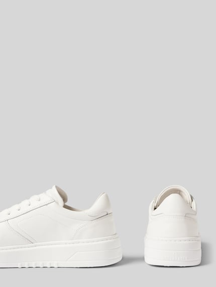 Produktfoto, Sneaker aus echtem Leder mit Logo-Print von Copenhagen für dames, afgeronde pasvorm, logoprint, vetersluiting, licht geprofileerde zool, hakhoogte maat 44: 4 cm, schachthoogte maat 44: 7 cm, schachtbreedte maat 44: 9 cm
