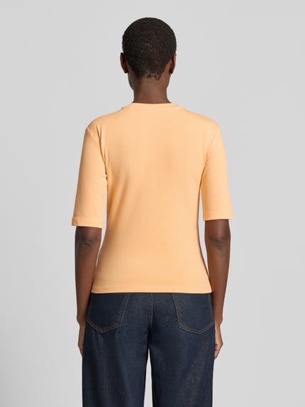 Christian Berg Woman T-shirt met ronde hals Donkeroranje - 5