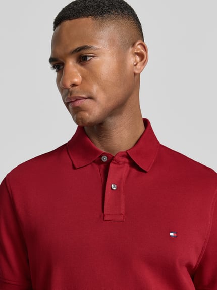 Tommy Hilfiger Koszulka polo o kroju regular fit z mieszanki bawełny Czerwony 3