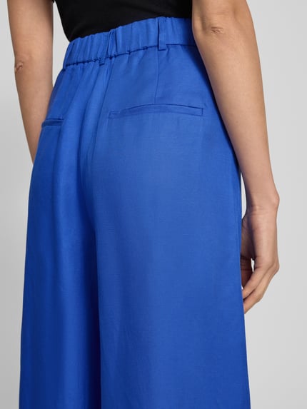 Selected Wide Leg Stoffhose aus Lyocell-Leinen-Mix Modell 'LYRA' Royal 3